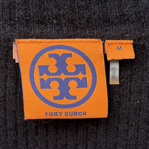 Tory Burch Madeline Black Peplum Sweater | M - Picture 3 of 6